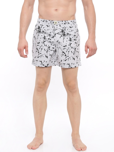 

Urban Dog Men Grey Printed Boxers UDBX70