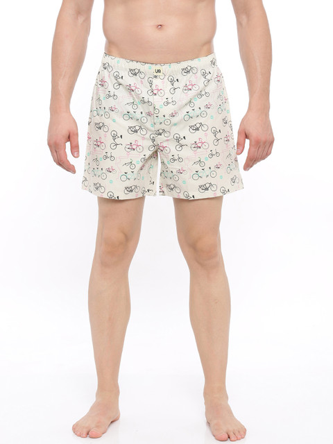 

Urban Dog Men White Printed Boxers UDBX77