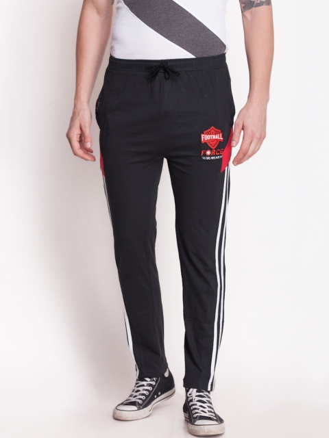 Force Go Wear Black Slim Fit Track Pants