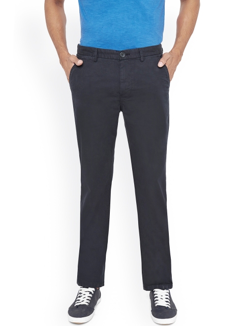

Breakbounce Men Black Smart Slim Fit Solid Chinos