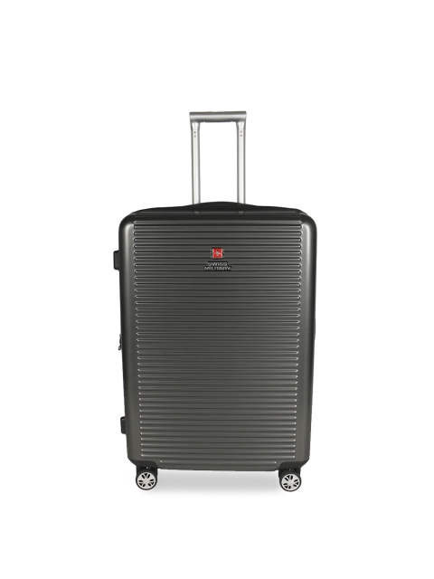 

SWISS MILITARY Unisex Grey Gravity Medium Trolley Suitcase