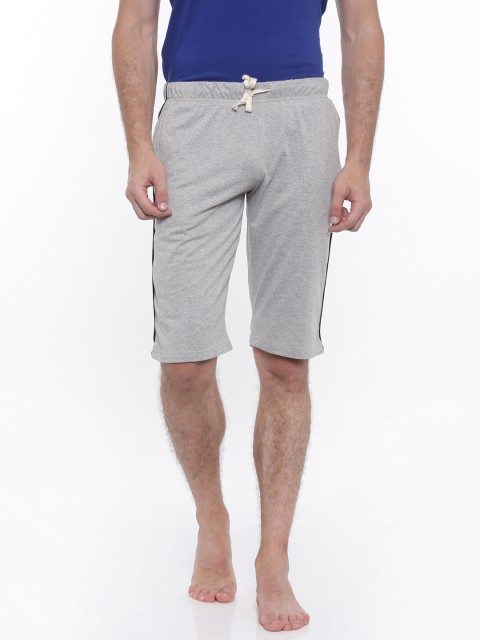

Urban Dog Men Grey Solid Lounge Shorts