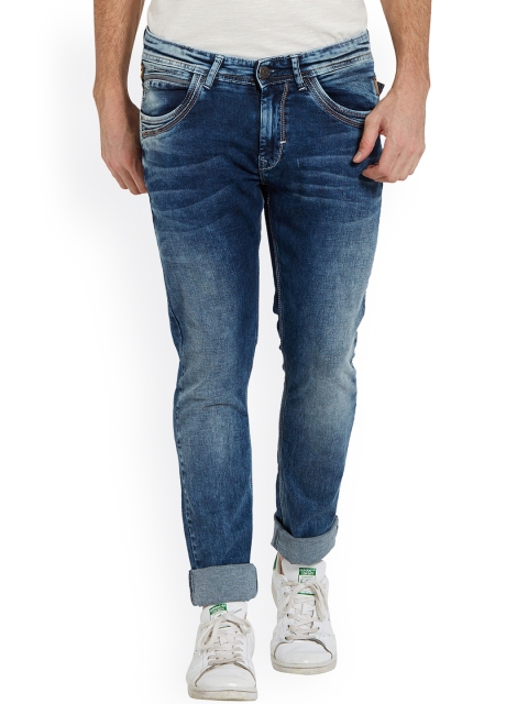 

SPYKAR Men Blue Skinny Fit Mid-Rise Clean Look Jeans