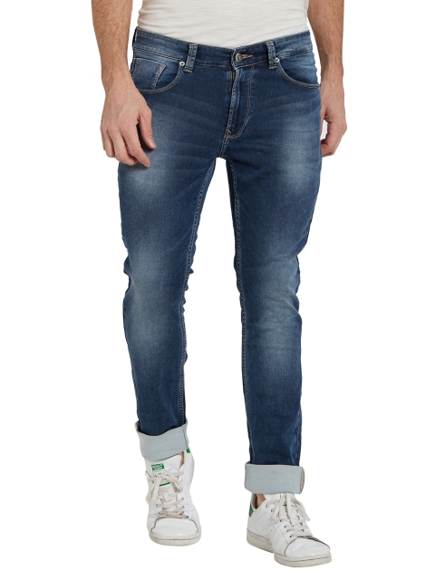 

SPYKAR Men Blue Tapered Fit Low-Rise Clean Look Jeans