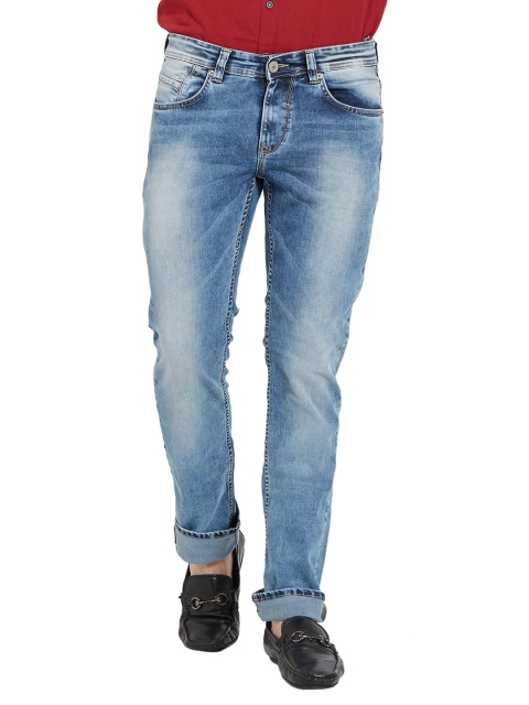 

SPYKAR Men Blue Regular Fit Low-Rise Clean Look Jeans