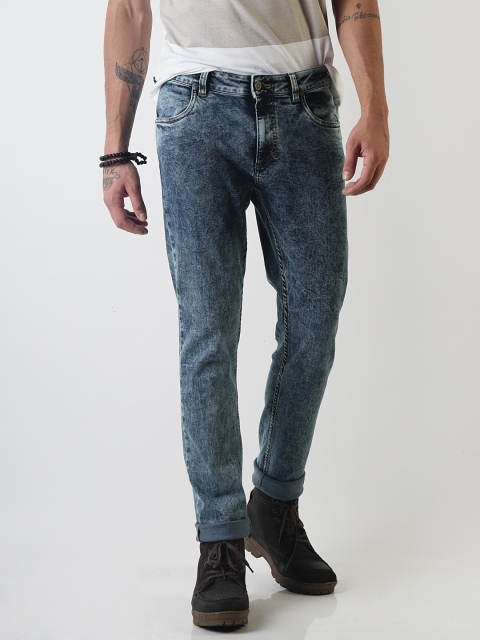 

Blue Saint Men Blue Slim Fit Mid-Rise Clean Look Stretchable Jeans