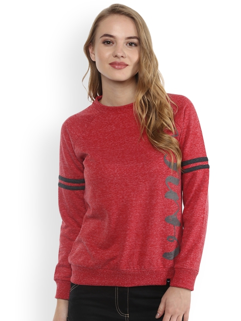 

The Vanca Women Red Solid Sweatshirt