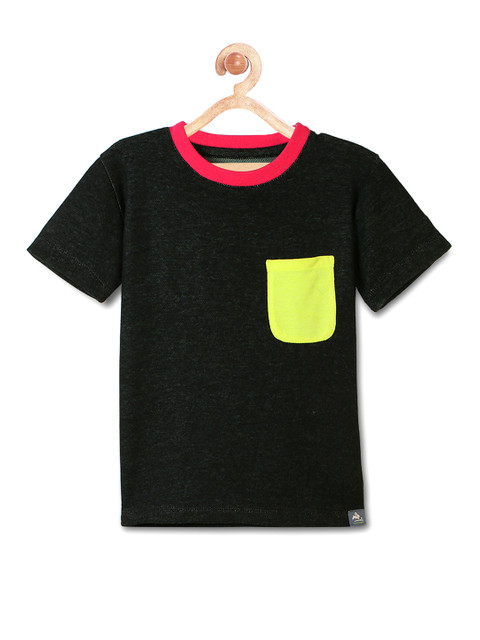 

Cherry Crumble Unisex Black Solid Round Neck T-shirt