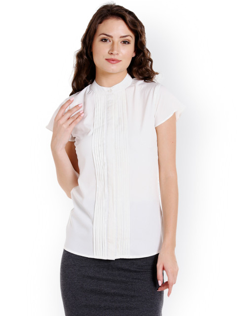 

The Dry State Women White Solid Top
