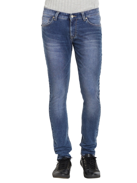 

SPYKAR Men Blue Skinny Fit Mid-Rise Mildly Distressed Jeans