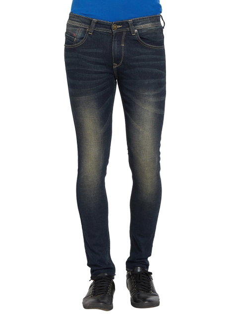 

SPYKAR Men Blue Super Skinny Fit Mid-Rise Jeans