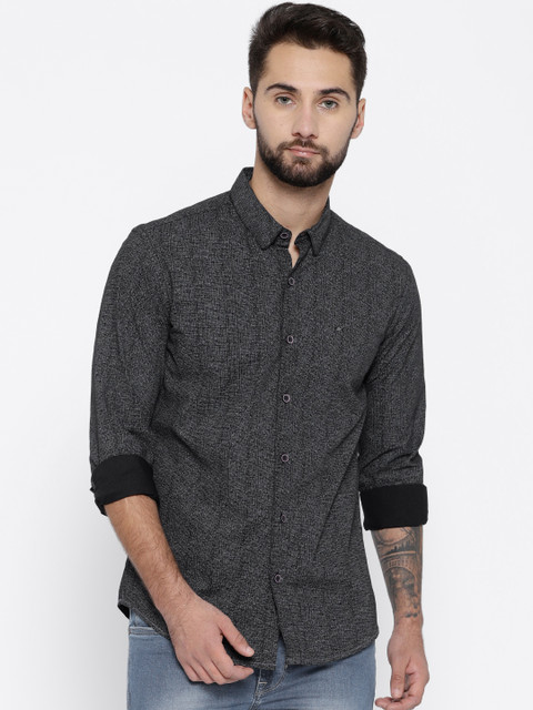 

SPYKAR Men Blue Slim Fit Solid Casual Shirt