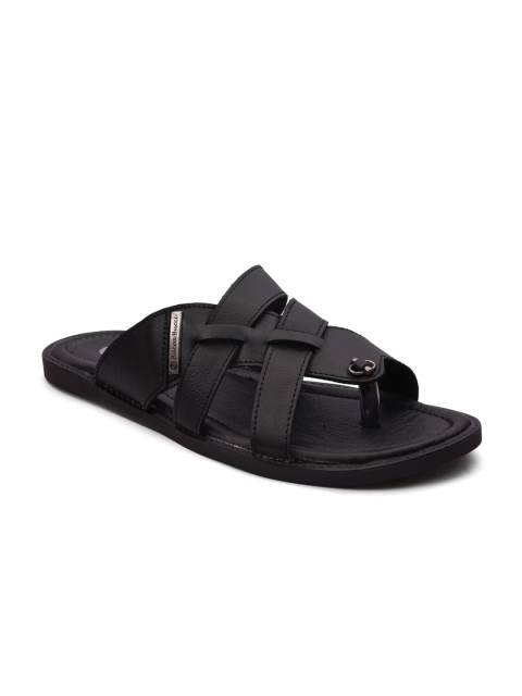 

bacca bucci Men Black Leather Sandals