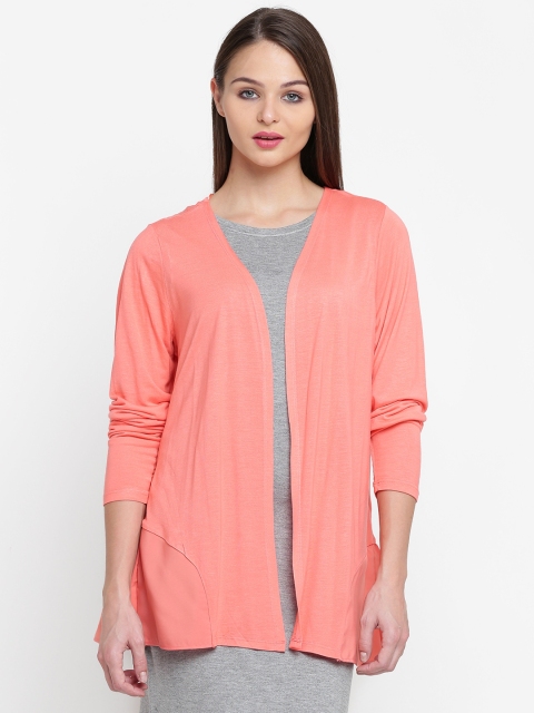 

JUNAROSE Plus Size Women Coral Pink Shrug