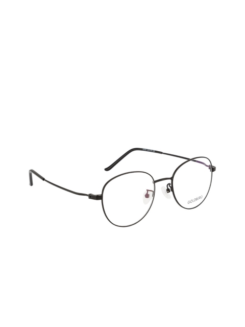 

Gold Berg Unisex Black Round Frames GB-10263