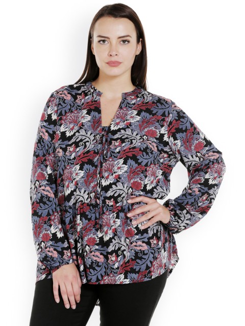

JUNAROSE Plus Size Women Multicoloured Printed Top, Multi