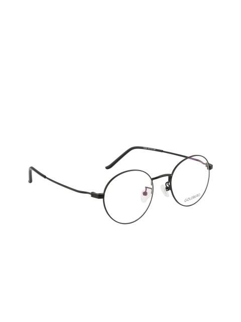 

Gold Berg Unisex Black Round Frames GB-10266