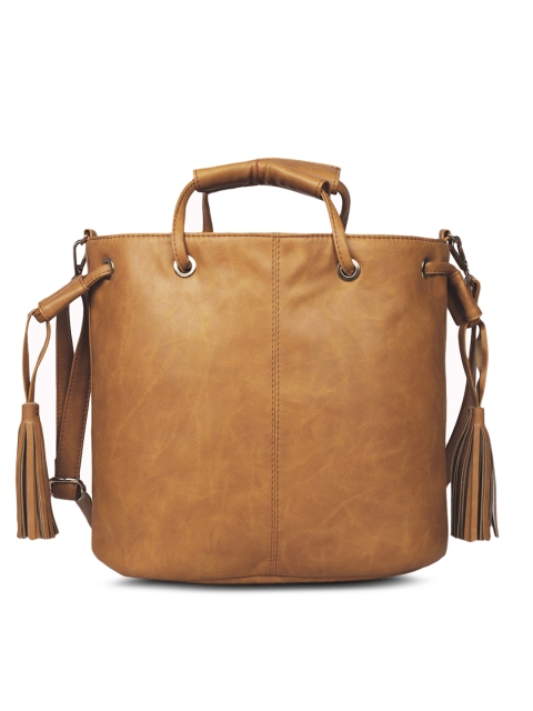 

Berrypeckers Tan Brown Textured Handheld Bag
