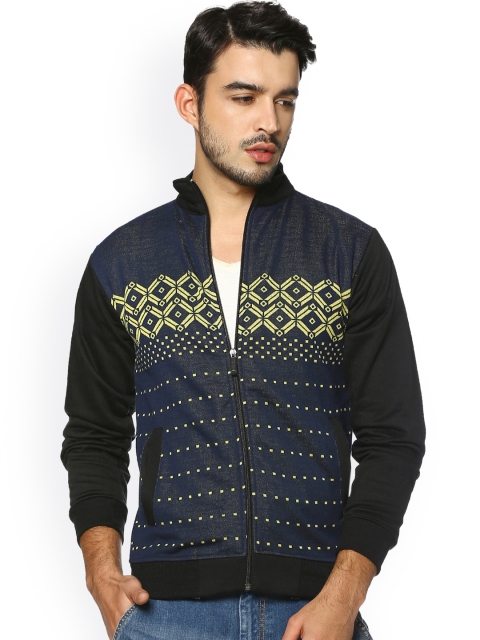 

Campus Sutra Men Blue Printed Sweatshirt