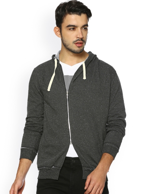 

Campus Sutra Men Charcoal Solid Jacket