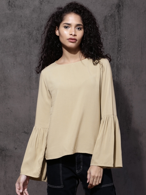 

Roadster Women Beige Solid Top