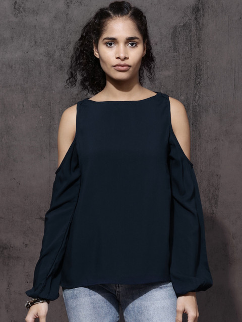 

Roadster Women Navy Solid Top, Navy blue