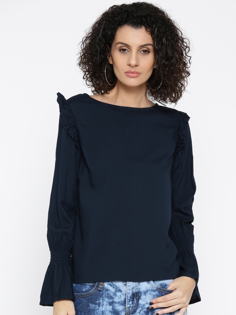 

Roadster Women Navy Solid Top, Navy blue