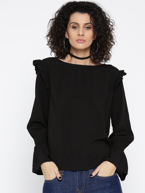 

Roadster Women Black Solid Top