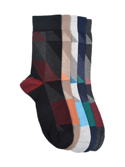 

VINENZIA Men Set Of 5 Above Ankle-Length Socks, Multi