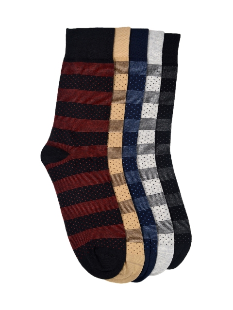 

VINENZIA Men Set Of 5 Above Ankle-Length Socks, Multi