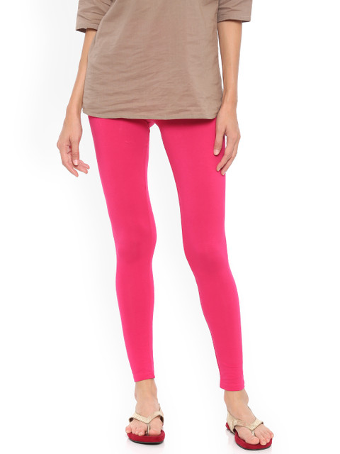 

De Moza Pink Ankle-Length Leggings