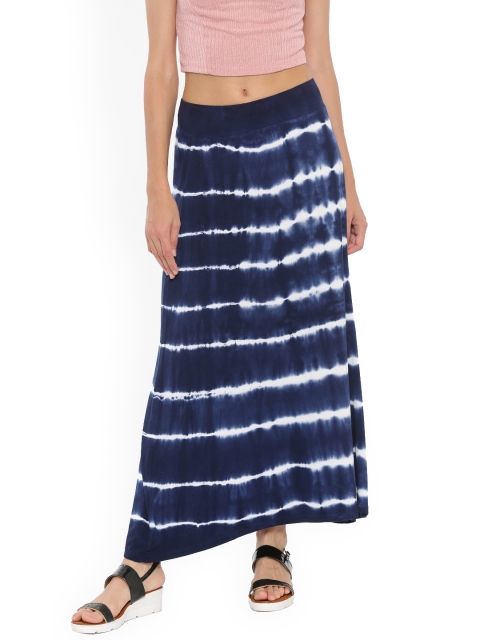

De Moza Blue Tie-Dyed Maxi Skirt