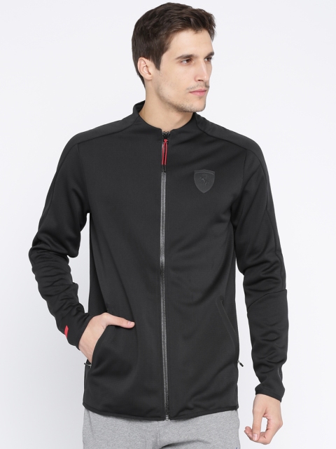 

PUMA Motorsport Men Black Solid Ferrari T7 Track Sporty Jacket