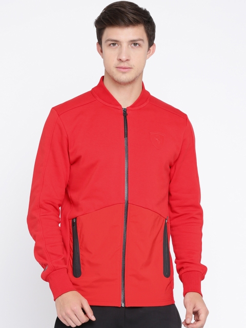

PUMA Motorsport Men Red Solid Ferrari Sweat Tailored Jacket
