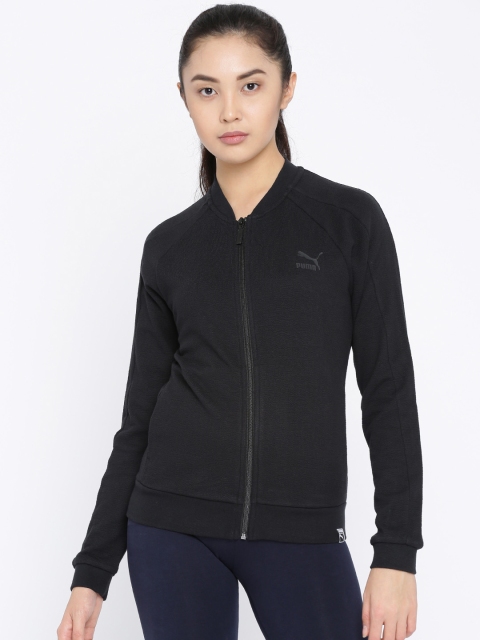 

Puma Women Black Solid Archive T7 Track Sporty Jacket