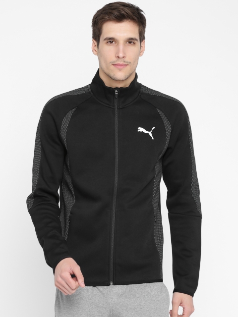 

Puma Men Black Self Design Sporty Jacket