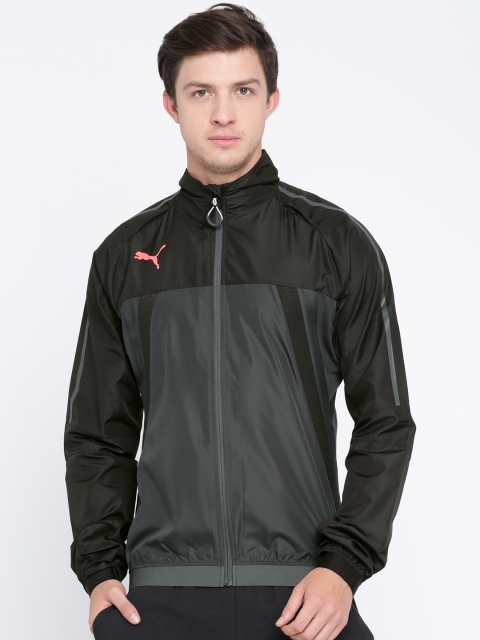 

Puma Men Charcoal Grey Solid evoTRG VENT THERMO-R Sporty Jacket