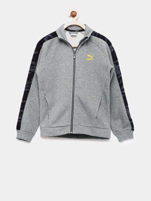 

Puma Boys Grey Solid Justice League Sporty Jacket