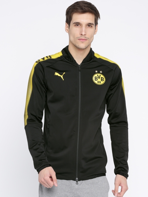 

Puma Men Black Solid BVB Poly Sporty Jacket