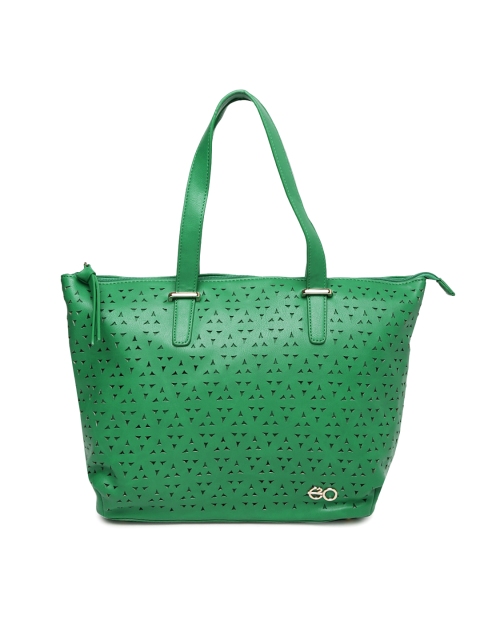

E2O Green Textured Shoulder Bag
