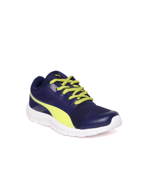 

Puma Kids Navy Flexracer PS Sneakers, Navy blue