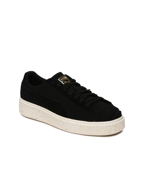

Puma Women Black Basket Platform Sneakers