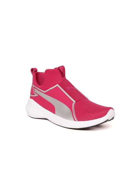 

Puma Girls Pink Rebel Mid Gleam Slip-On Sneakers