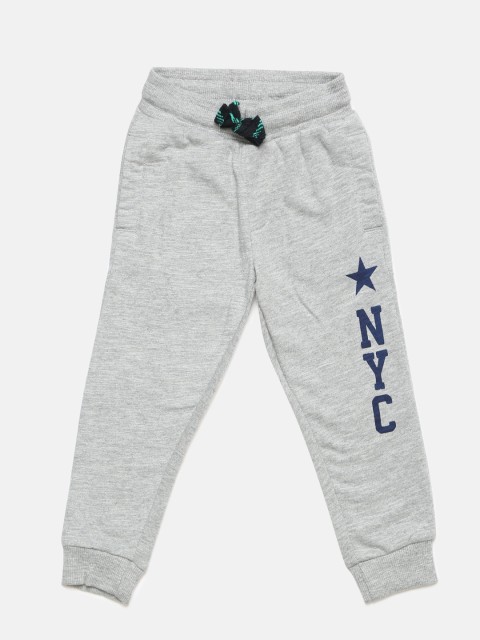 

U.S. Polo Assn. Boys Grey Melange Printed Joggers