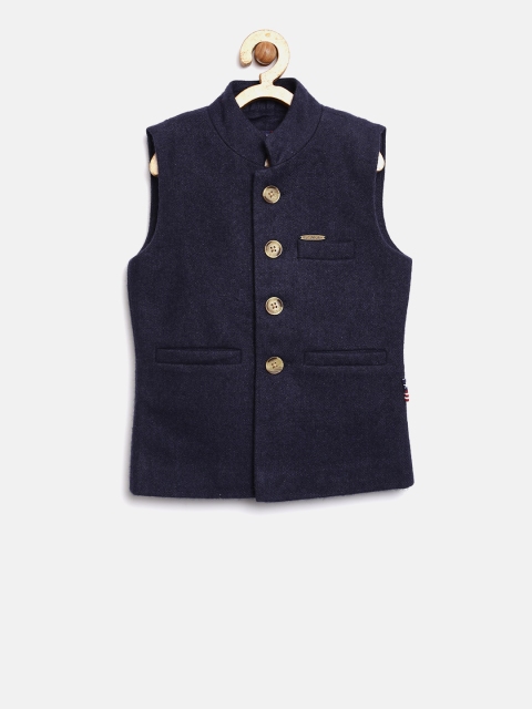 

U.S. Polo Assn. Kids Boys Navy Blue Nehru Jacket