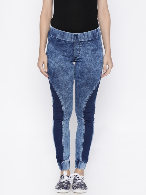

Pepe Jeans Women Blue Super Skinny Fit Low-Rise Jeggings