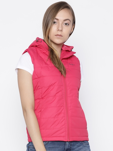 

Pepe Jeans Women Pink Solid Padded Jacket
