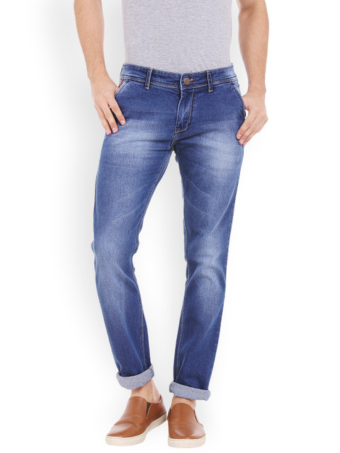 

High Star Men Blue Slim Fit Mid-Rise Clean Look Stretchable Jeans