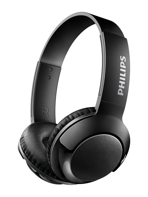 

Philips Black BASS+ Wireless On Ear Headphones with Mic