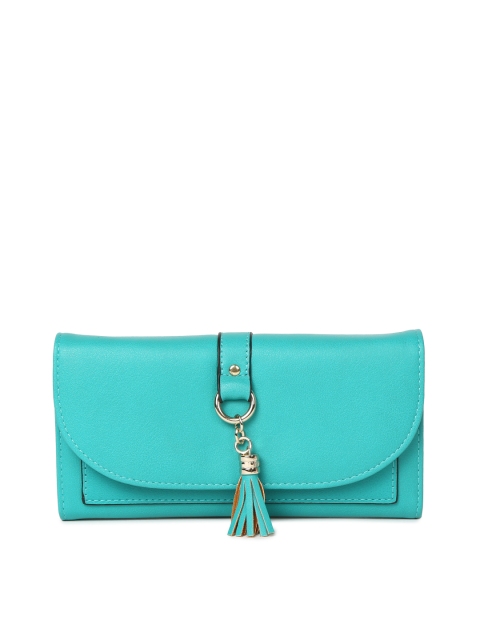 

Allen Solly Women Turquoise Blue Solid Two Fold Wallet